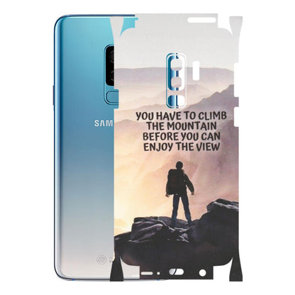 Samsung A/S Series Phone Skins (All Models) - Motivational Hiking Mountain - Matte Finish (M-28) Samsung Galaxy S9 Plus