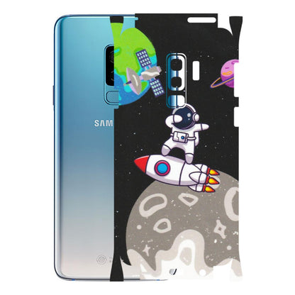 Samsung A/S Series Phone Skins (All Models) - Astronaut Vibing Toon Running - Matte Finish (M-39) Samsung Galaxy S9 Plus