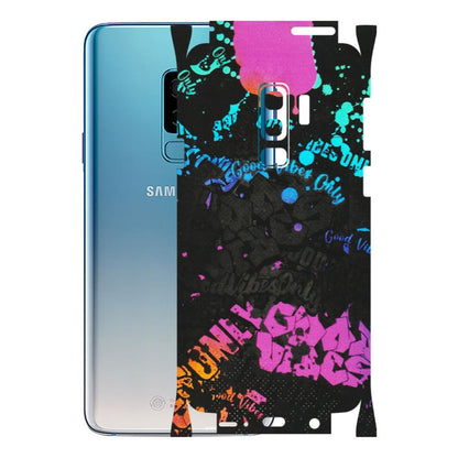 Samsung A/S Series Phone Skins (All Models) - Majestic Black Vibes - Matte Finish (M-62) Samsung Galaxy S9 Plus