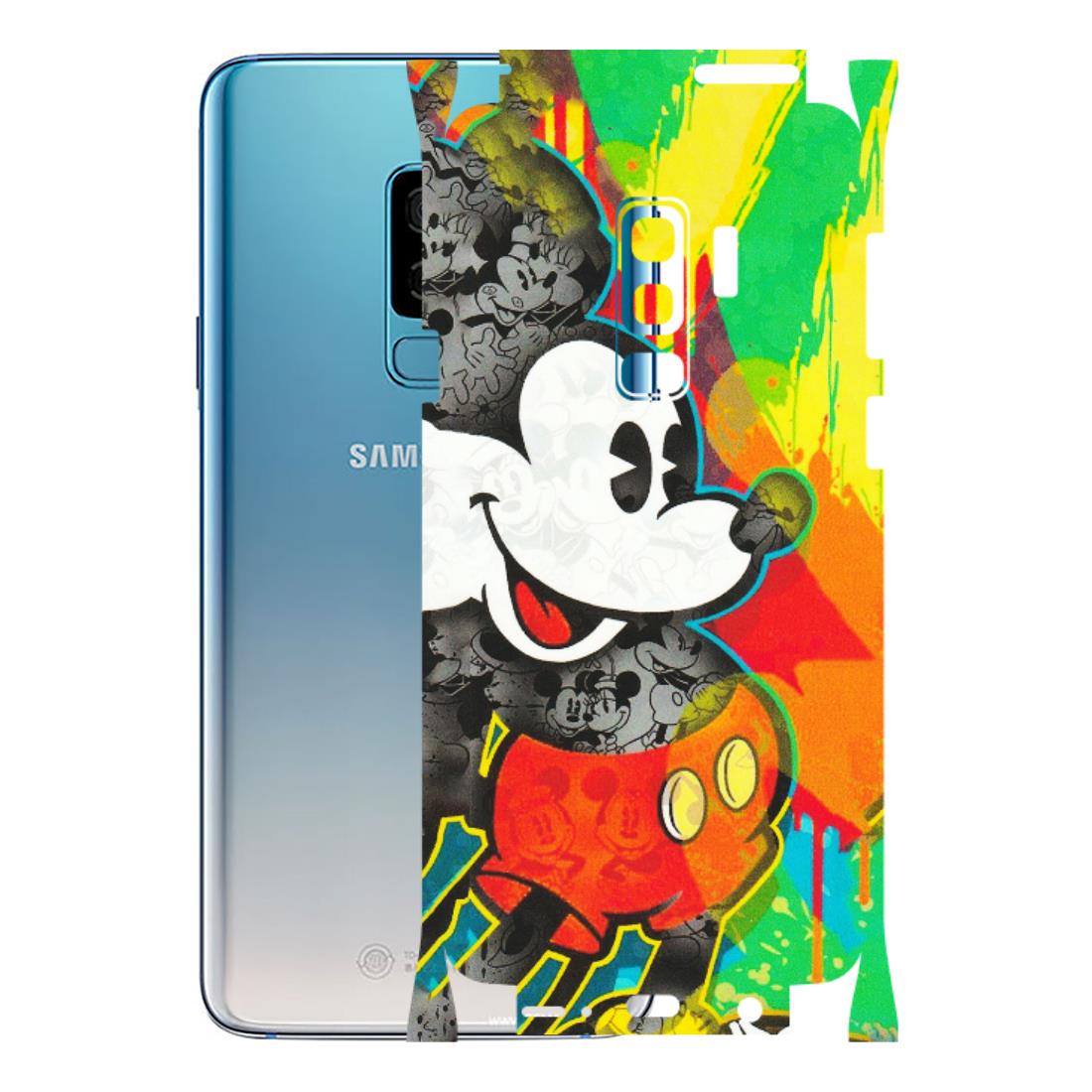 Samsung A/S Series Phone Skins (All Models) - Multiple Mickey With Colourful Texture - Matte Finish (M-84) Samsung Galaxy S9 Plus