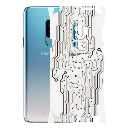 Samsung A/S Series Phone Skins (All Models) - Tech Circuits - Transparent Finish (T-03) Samsung Galaxy S9 Plus
