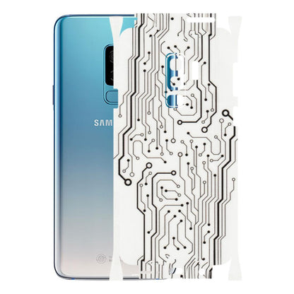 Samsung A/S Series Phone Skins (All Models) - Tech Circuits - Transparent Finish (T-03) Samsung Galaxy S9 Plus