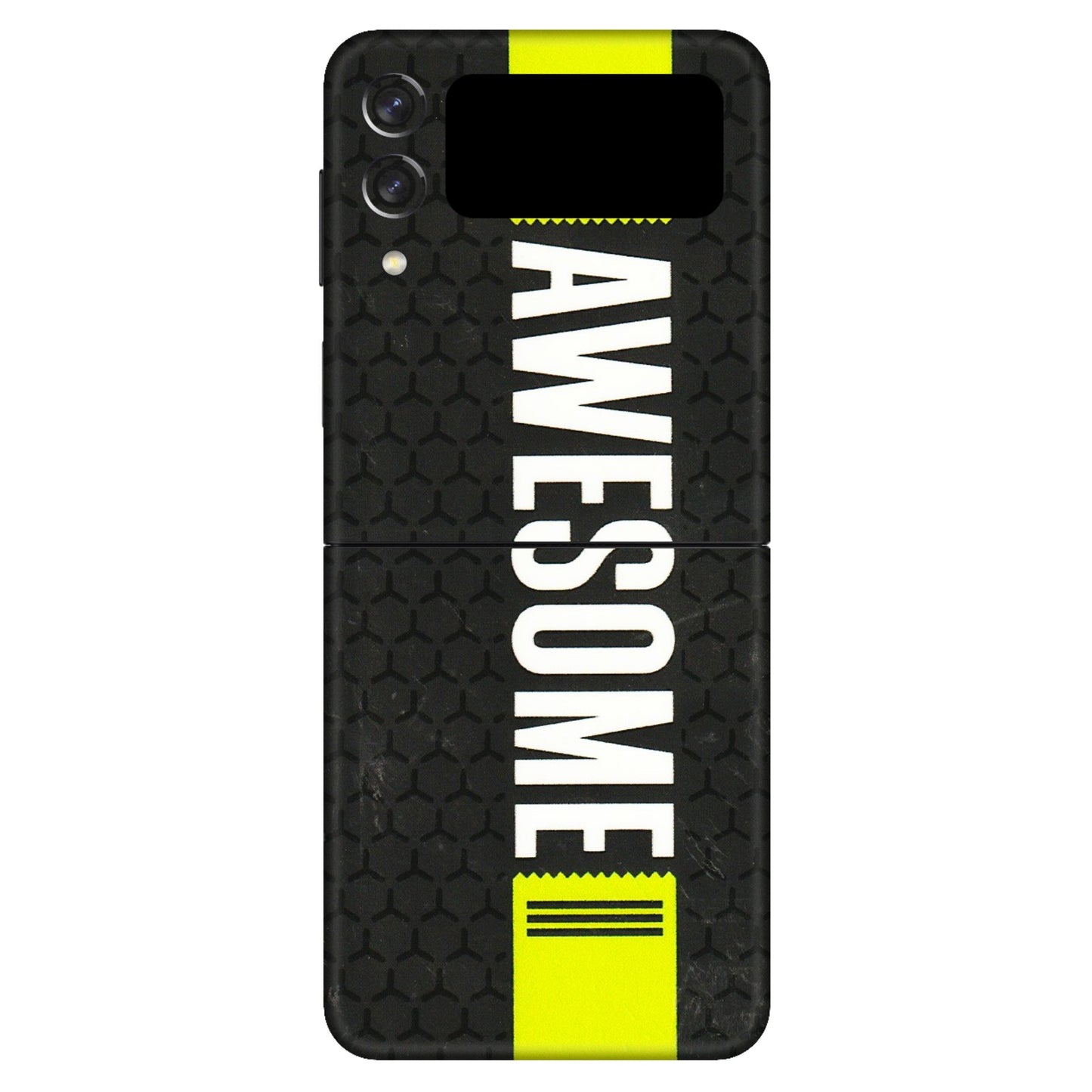 Samsung M/F/Note/Flip and C Phone Skins (All Models) - Just Be Awesome - 3D Embossed Finish (L-101) Samsung Galaxy Z Flip 3 (5G)