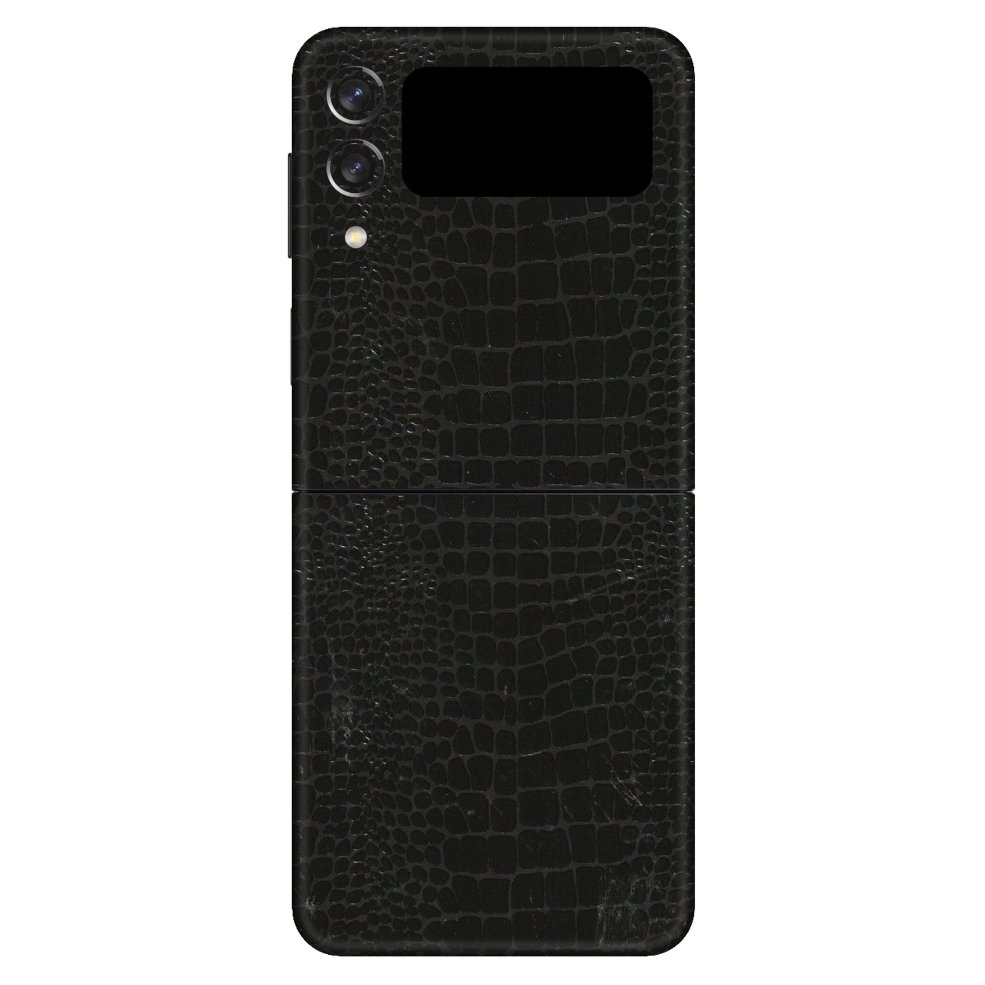Samsung M/F/Note/Flip and C Phone Skins (All Models) - Snake Leather Black - 3D Embossed Finish (L-107) Samsung Galaxy Z Flip 3 (5G)