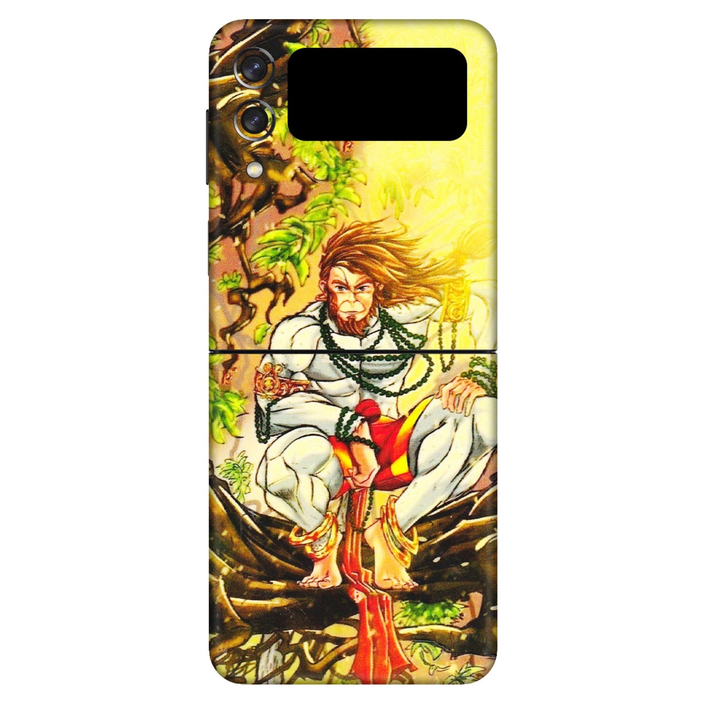 Samsung M/F/Note/Flip and C Phone Skins (All Models) - Lord Hanuman - 3D Embossed Finish (L-152) Samsung Galaxy Z Flip 3 (5G)