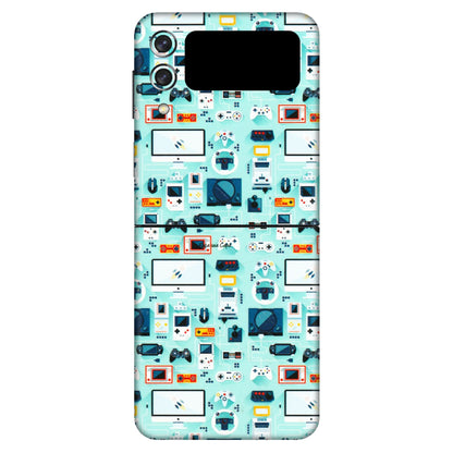 Samsung M/F/Note/Flip and C Phone Skins (All Models) - Gadgets Doodle - 3D Embossed Finish (L-184) Samsung Galaxy Z Flip 3 (5G)