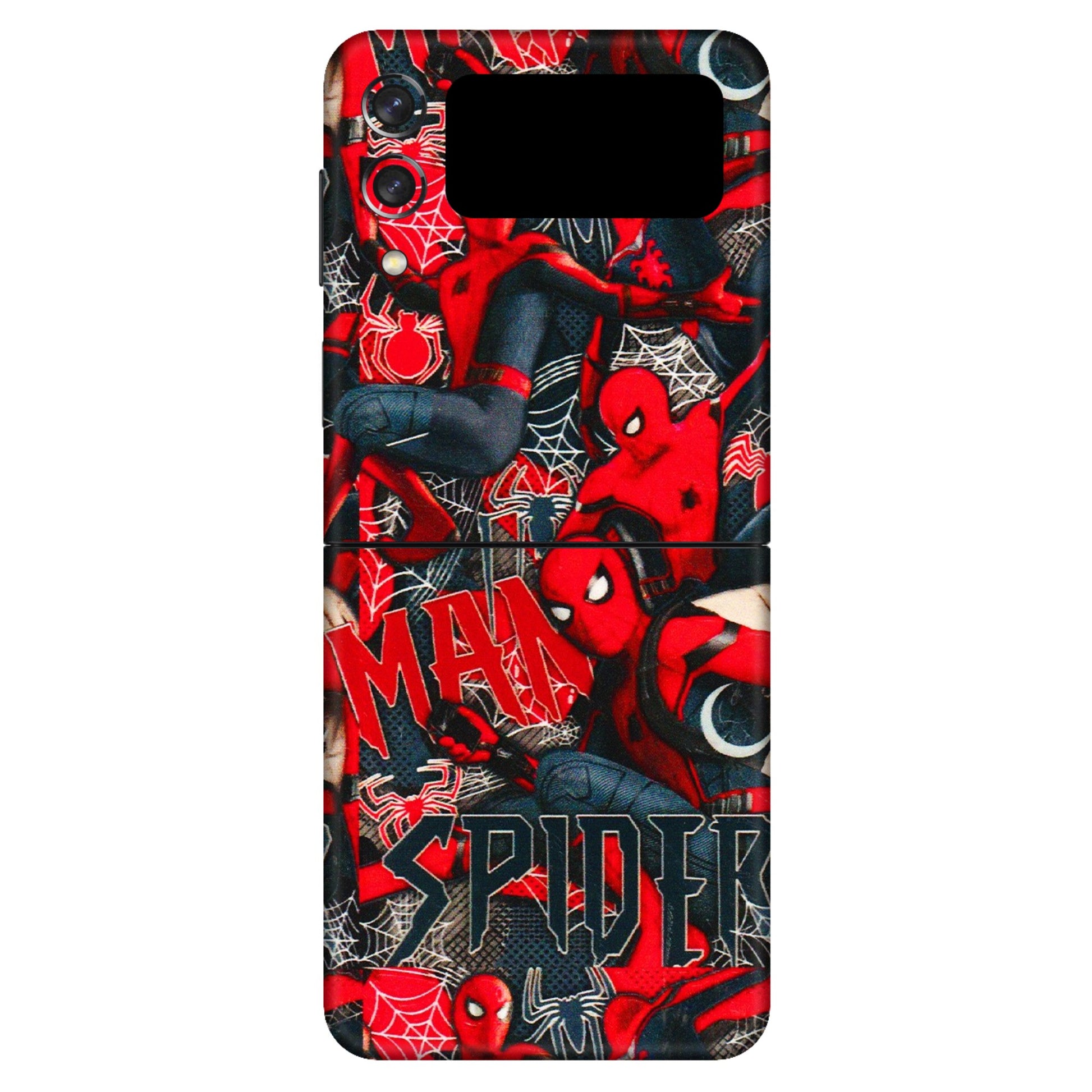 Samsung M/F/Note/Flip and C Phone Skins (All Models) - SpiderMan Cool - 3D Embossed Finish (L-188) Samsung Galaxy Z Flip 3 (5G)