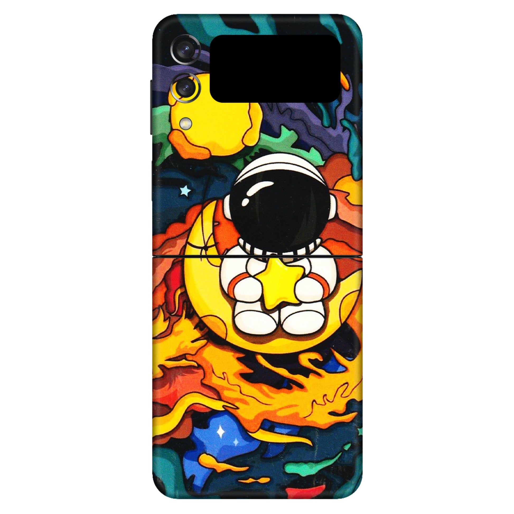 Samsung M/F/Note/Flip and C Phone Skins (All Models) - Baby Astronaut - 3D Embossed Finish (L-197) Samsung Galaxy Z Flip 3 (5G)
