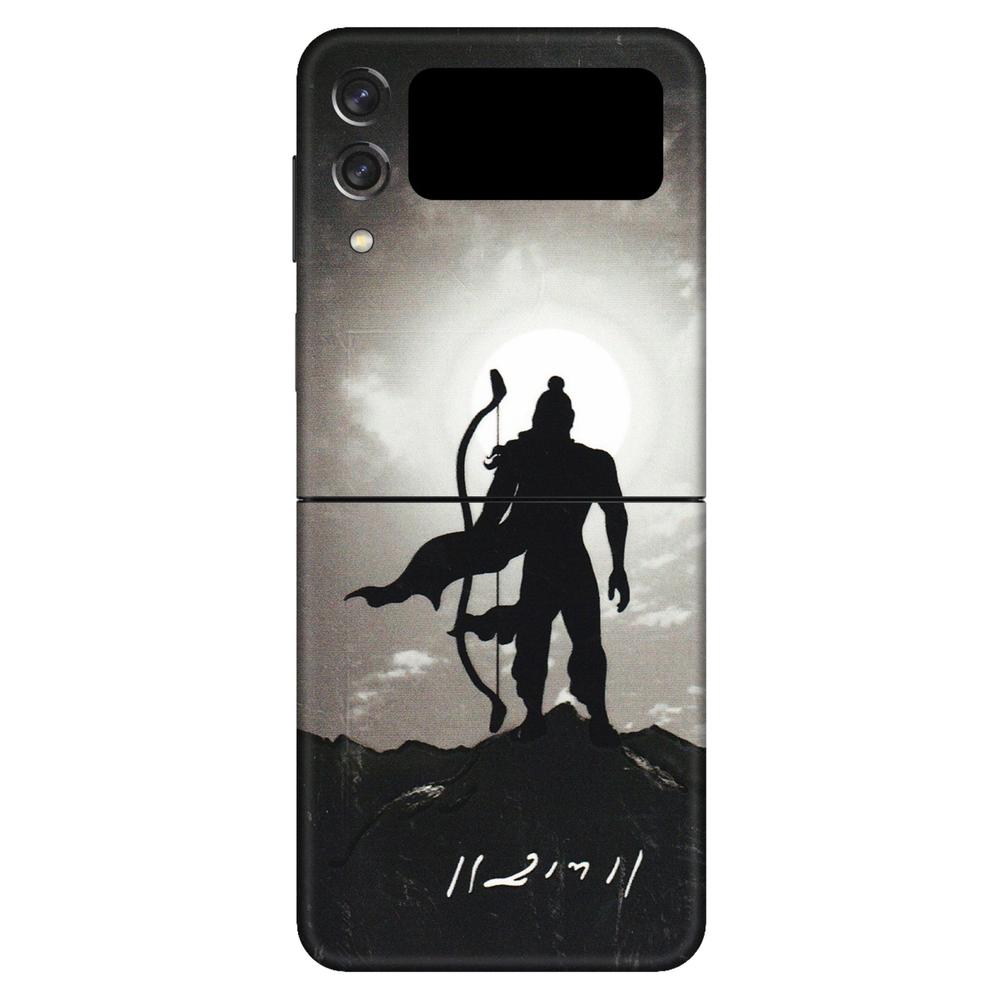 Samsung M/F/Note/Flip and C Phone Skins (All Models) - Jai Siya Ram - 3D Embossed Finish (L-200) Samsung Galaxy Z Flip 3 (5G)