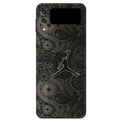 Samsung M/F/Note/Flip and C Phone Skins (All Models) - Basketball Player Artwork - 3D Embossed Finish (L-215) Samsung Galaxy Z Flip 3 (5G)