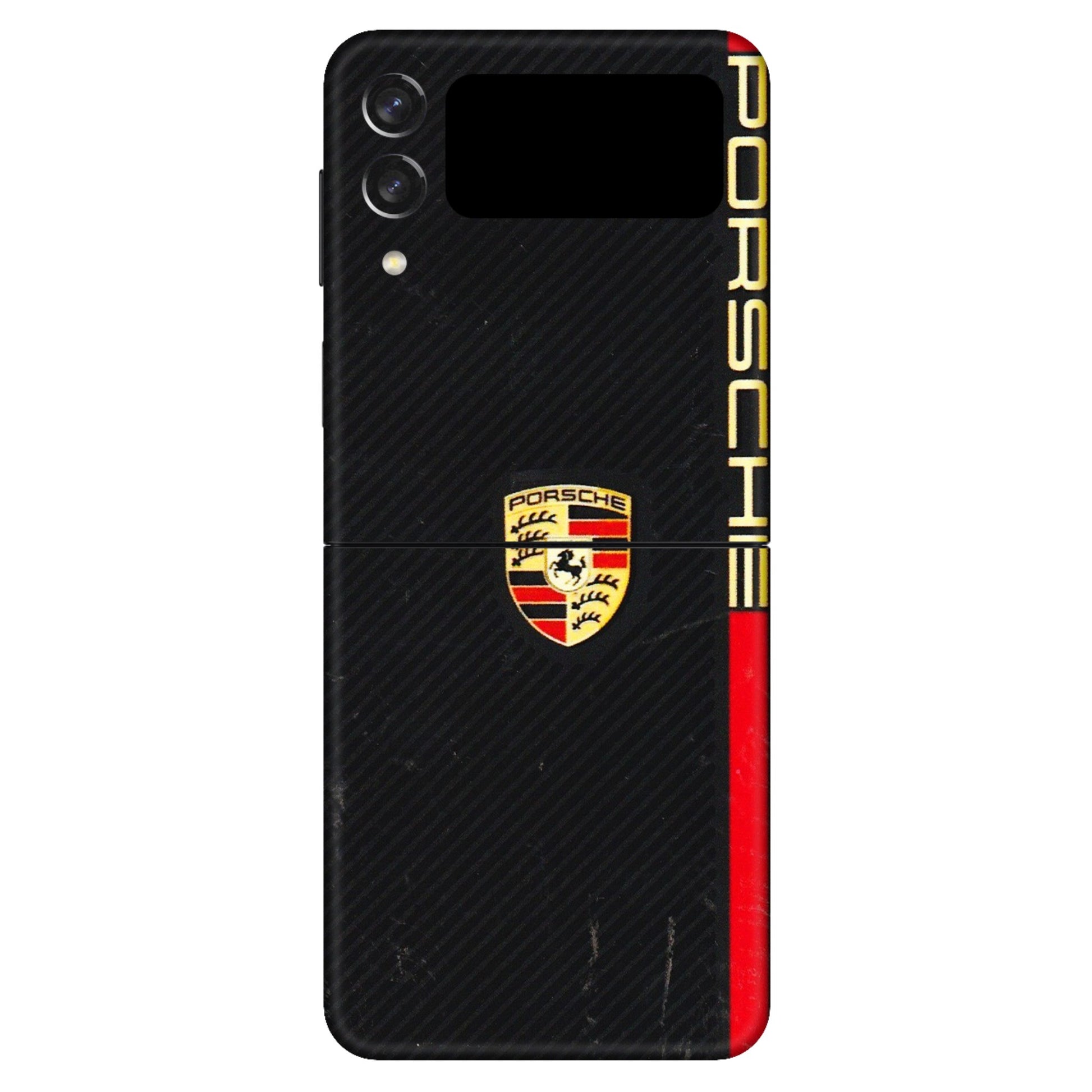 Samsung M/F/Note/Flip and C Phone Skins (All Models) - Premium Porsche - 3D Embossed Finish (L-225) Samsung Galaxy Z Flip 3 (5G)