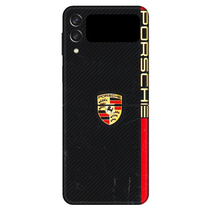 Samsung M/F/Note/Flip and C Phone Skins (All Models) - Premium Porsche - 3D Embossed Finish (L-225) Samsung Galaxy Z Flip 3 (5G)