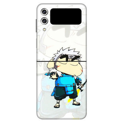 Samsung M/F/Note/Flip and C Phone Skins (All Models) - Angry Young Shinchan - 3D Embossed Finish (L-226) Samsung Galaxy Z Flip 3 (5G)
