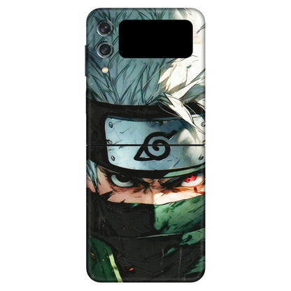 Samsung M/F/Note/Flip and C Phone Skins (All Models) - Kakashi Red Eye Focus - 3D Embossed Finish (L-227) Samsung Galaxy Z Flip 3 (5G)