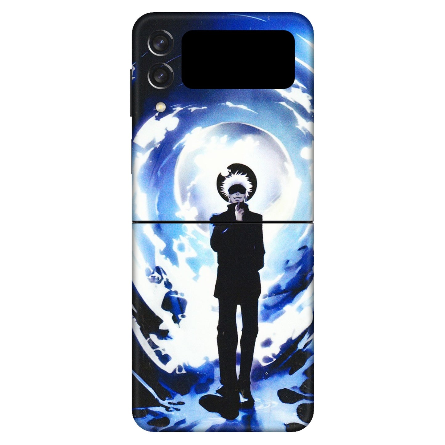 Samsung M/F/Note/Flip and C Phone Skins (All Models) - Satoru Gojo Dark Blue - 3D Embossed Finish (L-235) Samsung Galaxy Z Flip 3 (5G)
