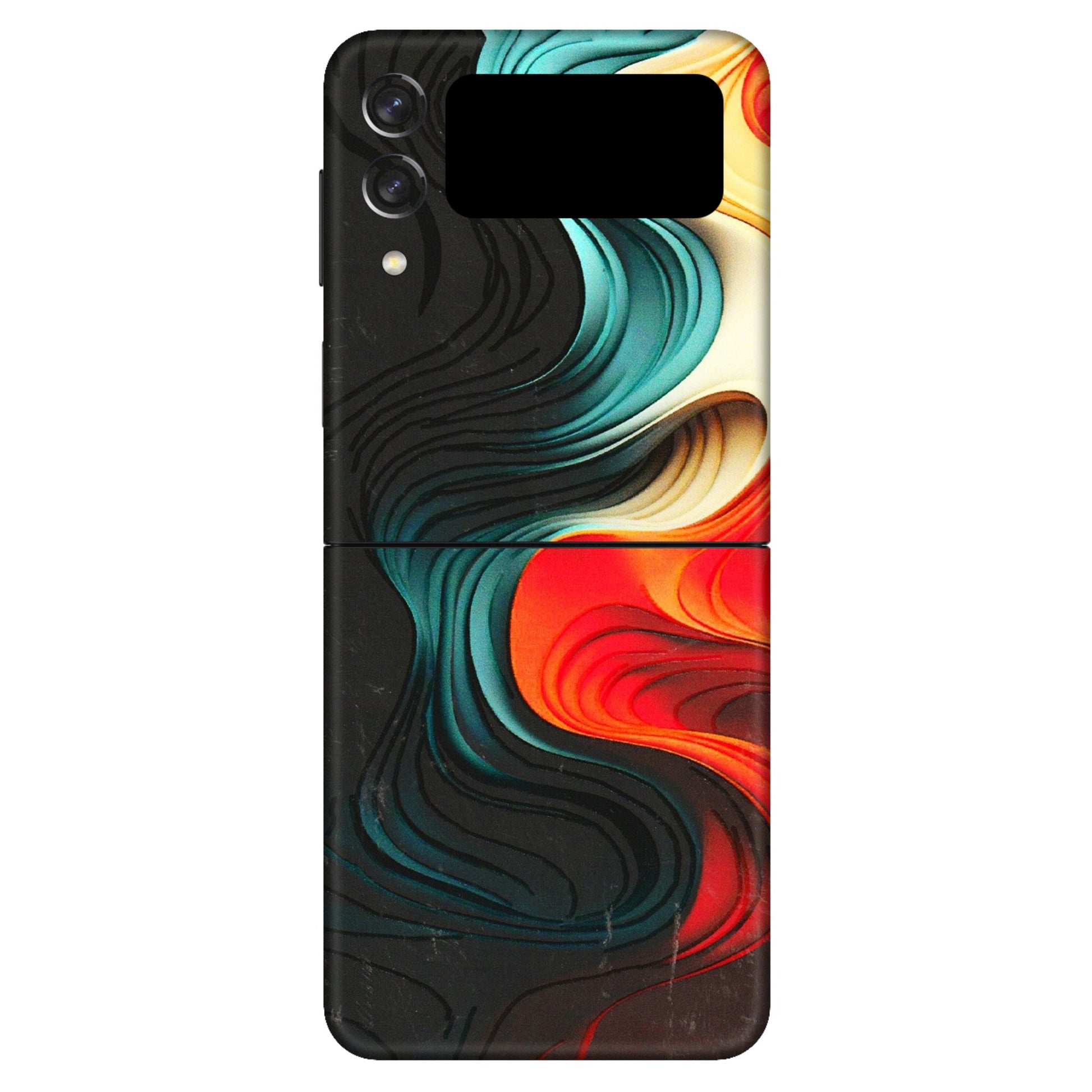 Samsung M/F/Note/Flip and C Phone Skins (All Models) - The Silky Swirl - 3D Embossed Finish (L-240) Samsung Galaxy Z Flip 3 (5G)