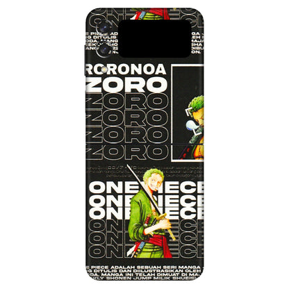 Samsung M/F/Note/Flip and C Phone Skins (All Models) - One Piece Zoro - 3D Embossed Finish (L-250) Samsung Galaxy Z Flip 3 (5G)
