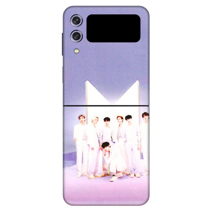 Samsung M/F/Note/Flip and C Phone Skins (All Models) - BTS - 3D Embossed Finish (L-94) Samsung Galaxy Z Flip 3 (5G)
