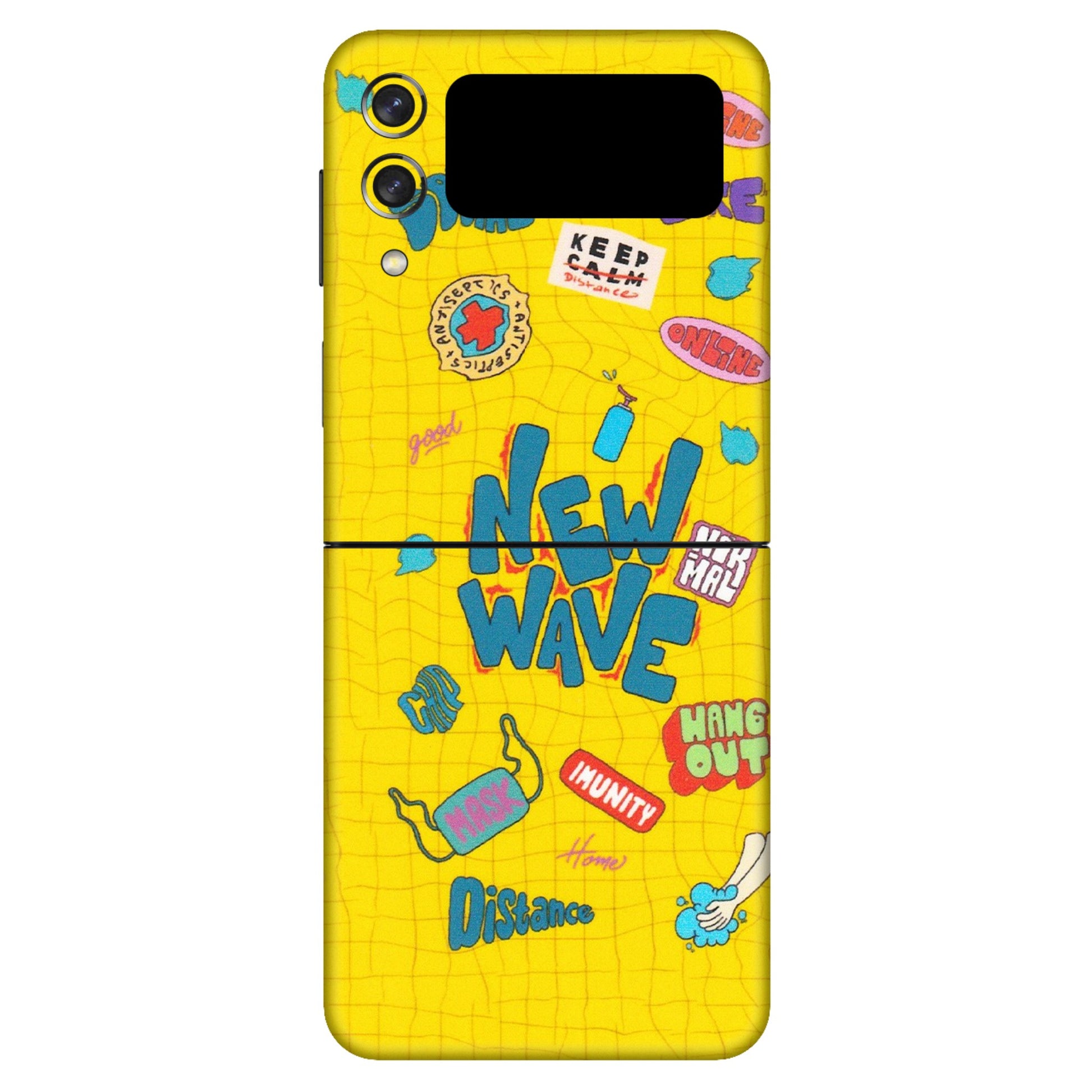 Samsung M/F/Note/Flip and C Phone Skins (All Models) - New Wave Life - Matte Finish (M-17) Samsung Galaxy Z Flip 3 (5G)