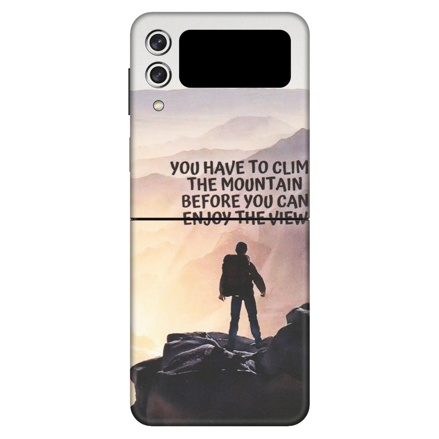 Samsung M/F/Note/Flip and C Phone Skins (All Models) - Motivational Hiking Mountain - Matte Finish (M-28) Samsung Galaxy Z Flip 3 (5G)