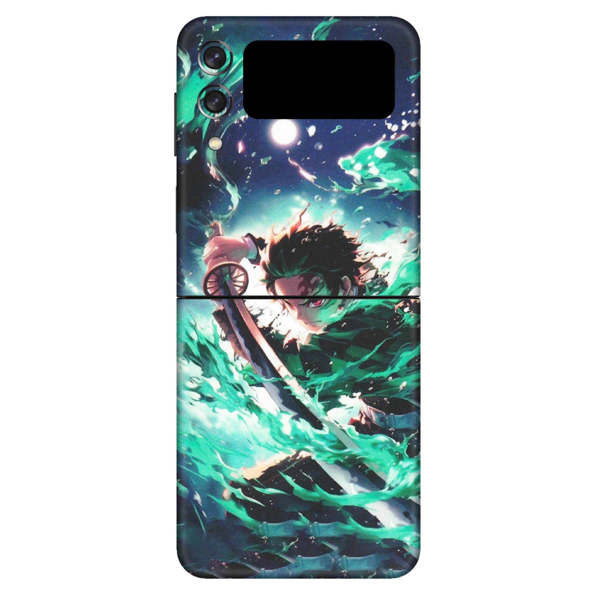 Samsung M/F/Note/Flip and C Phone Skins (All Models) - Sword Fighter Anime - Matte Finish (M-29) Samsung Galaxy Z Flip 3 (5G)