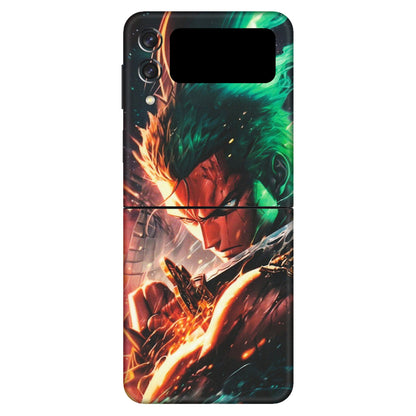 Samsung M/F/Note/Flip and C Phone Skins (All Models) - Anime Gojo Sword - Matte Finish (M-32) Samsung Galaxy Z Flip 3 (5G)
