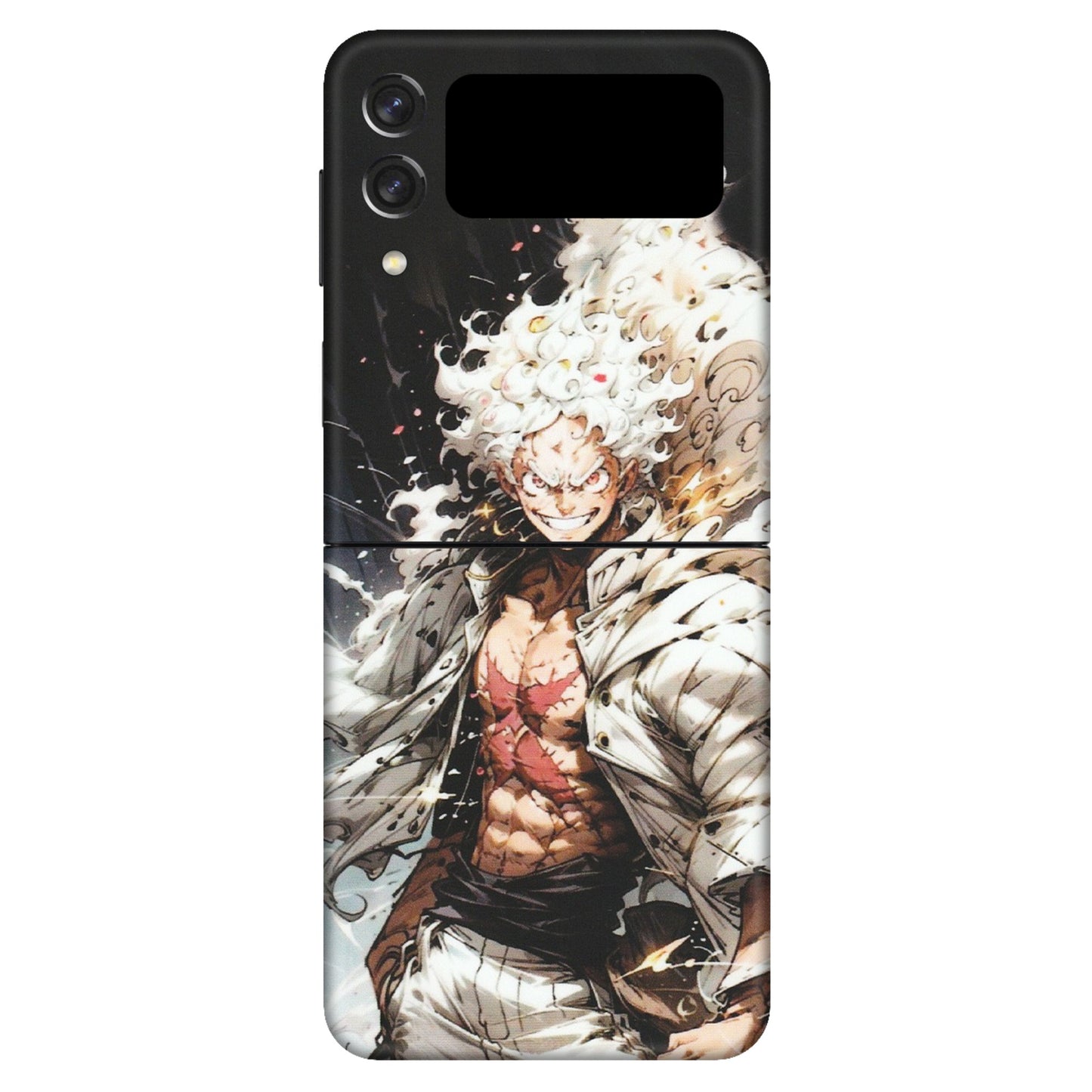 Samsung M/F/Note/Flip and C Phone Skins (All Models) - Anime Angry Classy Character - Matte Finish (M-34) Samsung Galaxy Z Flip 3 (5G)
