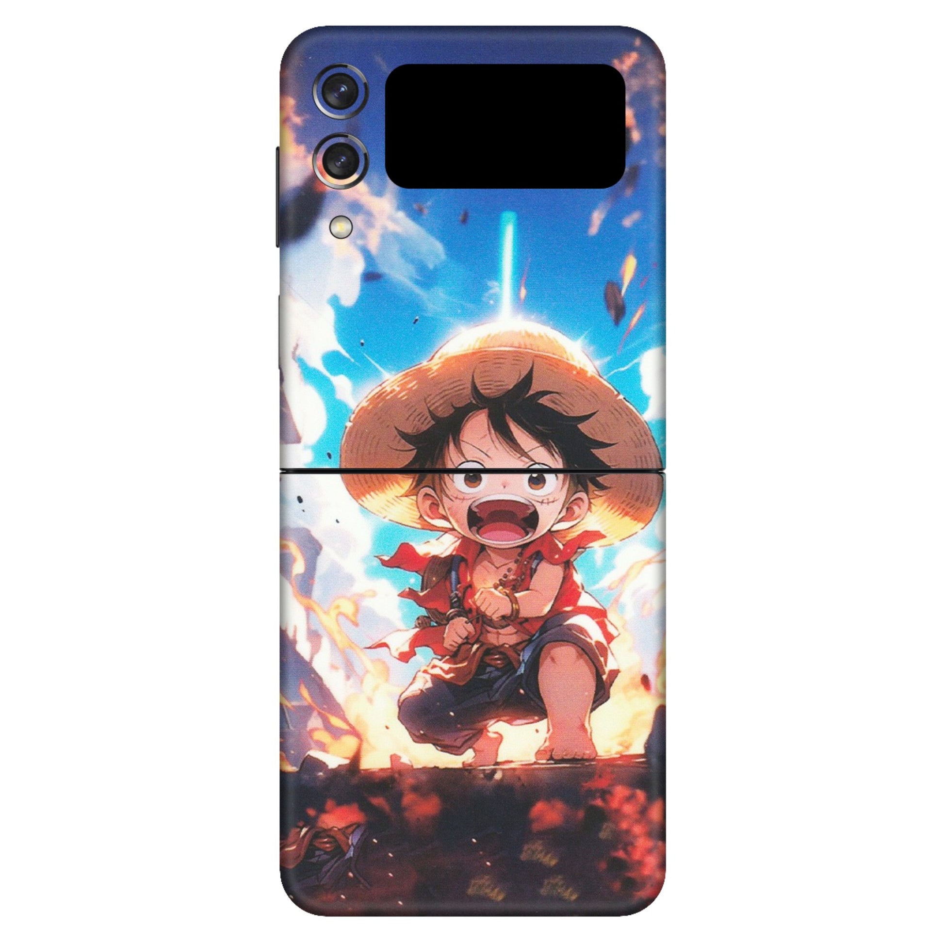 Samsung M/F/Note/Flip and C Phone Skins (All Models) - Toon One Piece Cute Character - Matte Finish (M-35) Samsung Galaxy Z Flip 3 (5G)