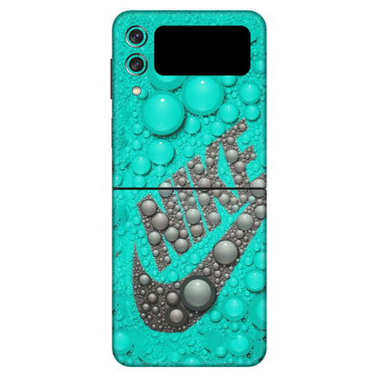 Samsung M/F/Note/Flip and C Phone Skins (All Models) - Shoe Brand Bubbles - Matte Finish (M-42) Samsung Galaxy Z Flip 3 (5G)