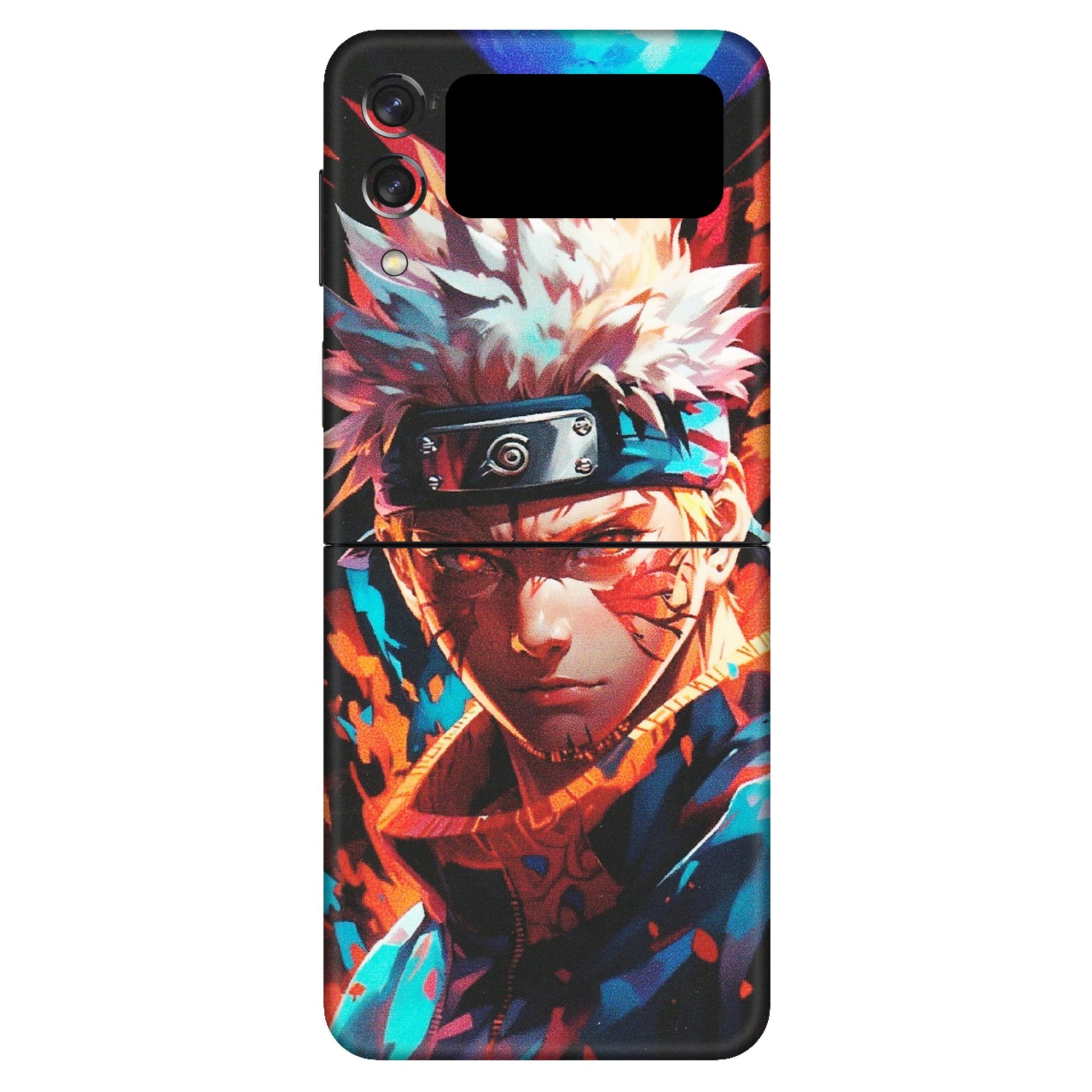 Samsung M/F/Note/Flip and C Phone Skins (All Models) - Anime Ferocious Character - Matte Finish (M-44) Samsung Galaxy Z Flip 3 (5G)