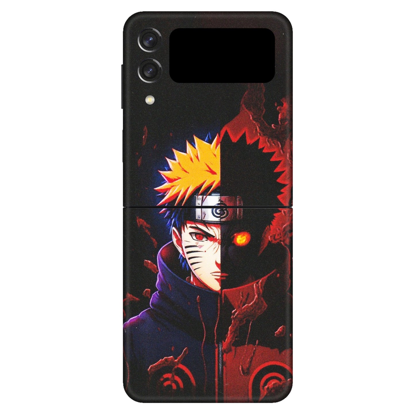 Samsung M/F/Note/Flip and C Phone Skins (All Models) - Naruto X Evil - Matte Finish (M-70) Samsung Galaxy Z Flip 3 (5G)