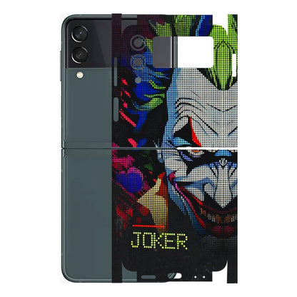 Samsung M/F/Note/Flip and C Phone Skins (All Models) - Joker Dot Matrix - 3D Embossed Finish (L-08) Samsung Galaxy Z Flip 3 (5G)