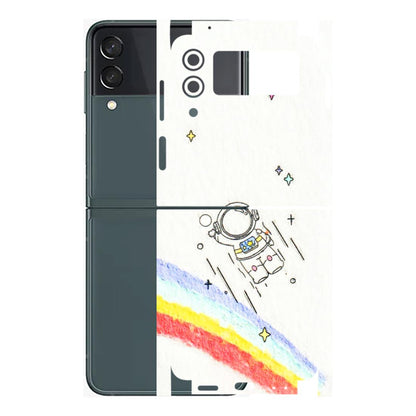 Samsung M/F/Note/Flip and C Phone Skins (All Models) - Milkyway Astronaut - 3D Embossed Finish (L-110) Samsung Galaxy Z Flip 3 (5G)