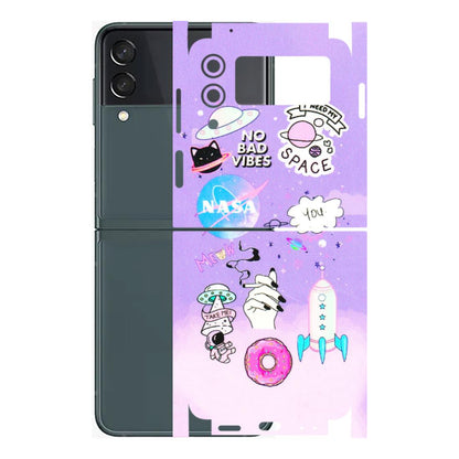 Samsung M/F/Note/Flip and C Phone Skins (All Models) - I Need My Nasa Skin - 3D Embossed Finish (L-149) Samsung Galaxy Z Flip 3 (5G)