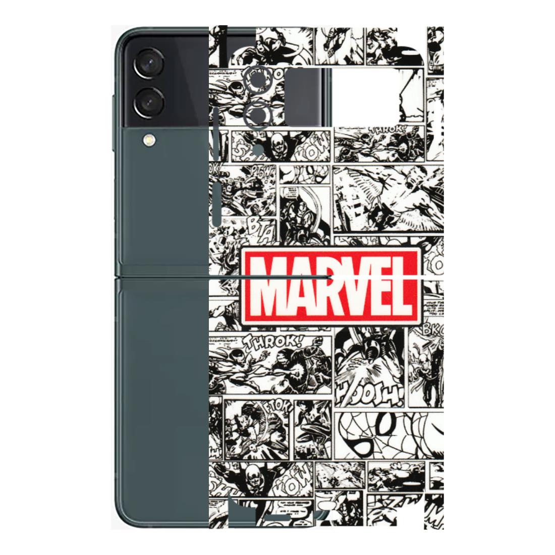 Samsung M/F/Note/Flip and C Phone Skins (All Models) - Marvel Comic - 3D Embossed Finish (L-171) Samsung Galaxy Z Flip 3 (5G)