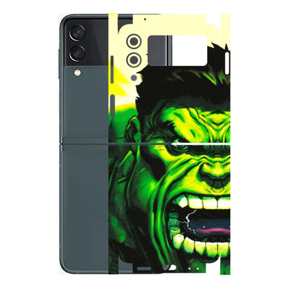 Samsung M/F/Note/Flip and C Phone Skins (All Models) - Hulk - 3D Embossed Finish (L-180) Samsung Galaxy Z Flip 3 (5G)