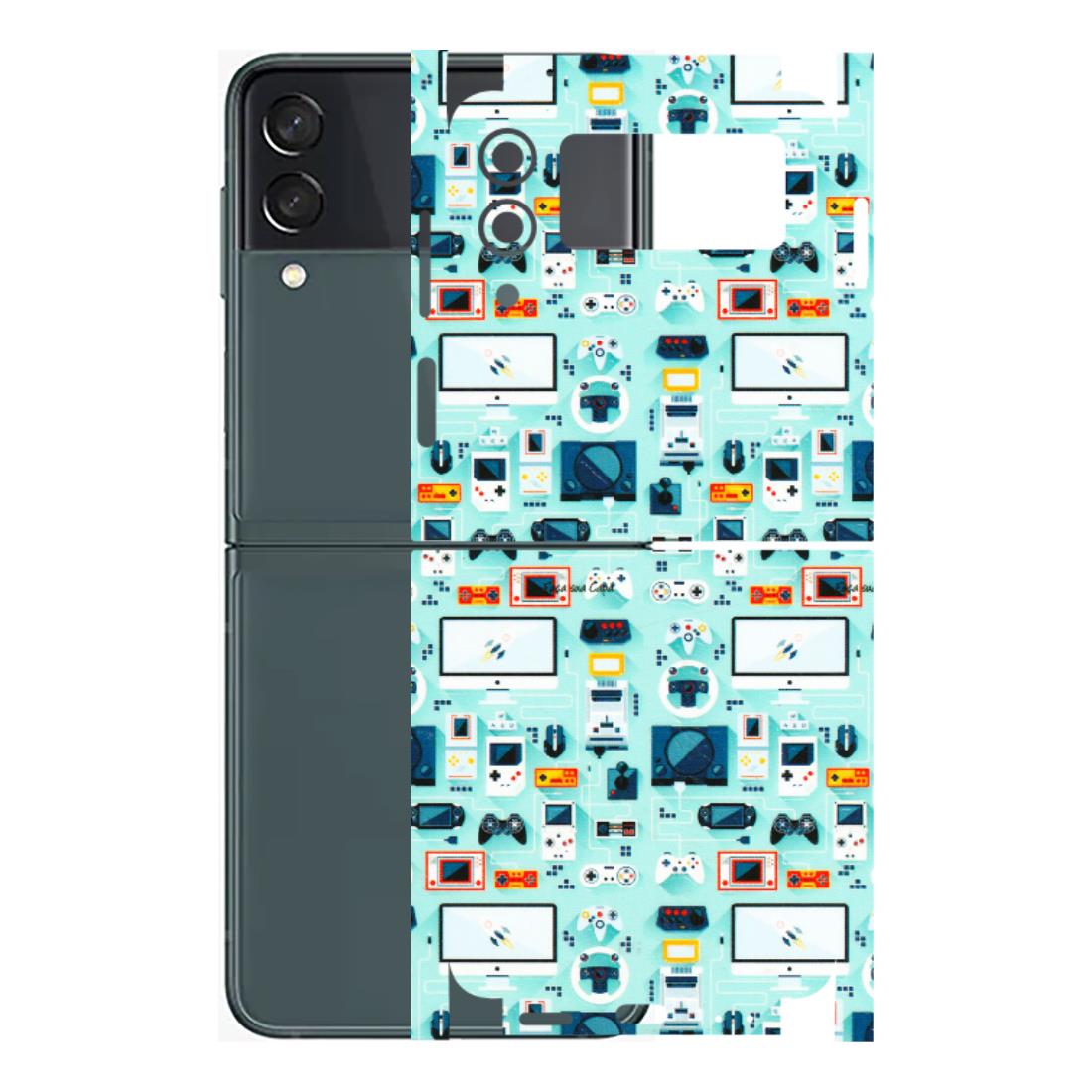 Samsung M/F/Note/Flip and C Phone Skins (All Models) - Gadgets Doodle - 3D Embossed Finish (L-184) Samsung Galaxy Z Flip 3 (5G)