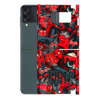 Samsung M/F/Note/Flip and C Phone Skins (All Models) - SpiderMan Cool - 3D Embossed Finish (L-188) Samsung Galaxy Z Flip 3 (5G)