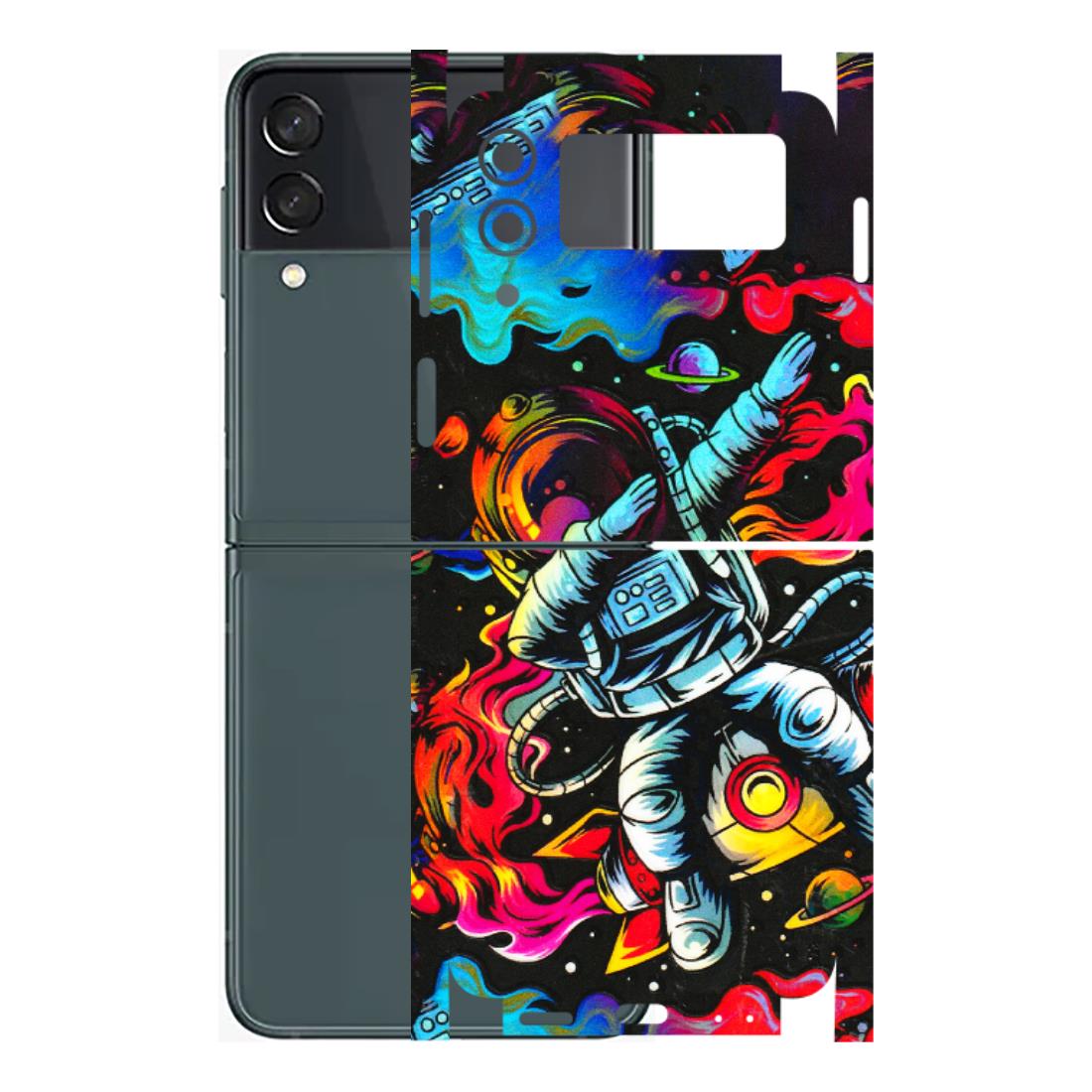 Samsung M/F/Note/Flip and C Phone Skins (All Models) - Astronaut Dope - 3D Embossed Finish (L-191) Samsung Galaxy Z Flip 3 (5G)