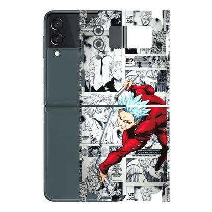 Samsung M/F/Note/Flip and C Phone Skins (All Models) - Anime Comic - 3D Embossed Finish (L-192) Samsung Galaxy Z Flip 3 (5G)