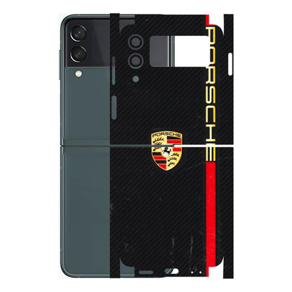 Samsung M/F/Note/Flip and C Phone Skins (All Models) - Premium Porsche - 3D Embossed Finish (L-225) Samsung Galaxy Z Flip 3 (5G)