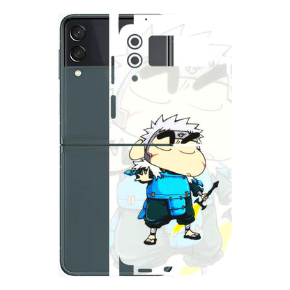 Samsung M/F/Note/Flip and C Phone Skins (All Models) - Angry Young Shinchan - 3D Embossed Finish (L-226) Samsung Galaxy Z Flip 3 (5G)