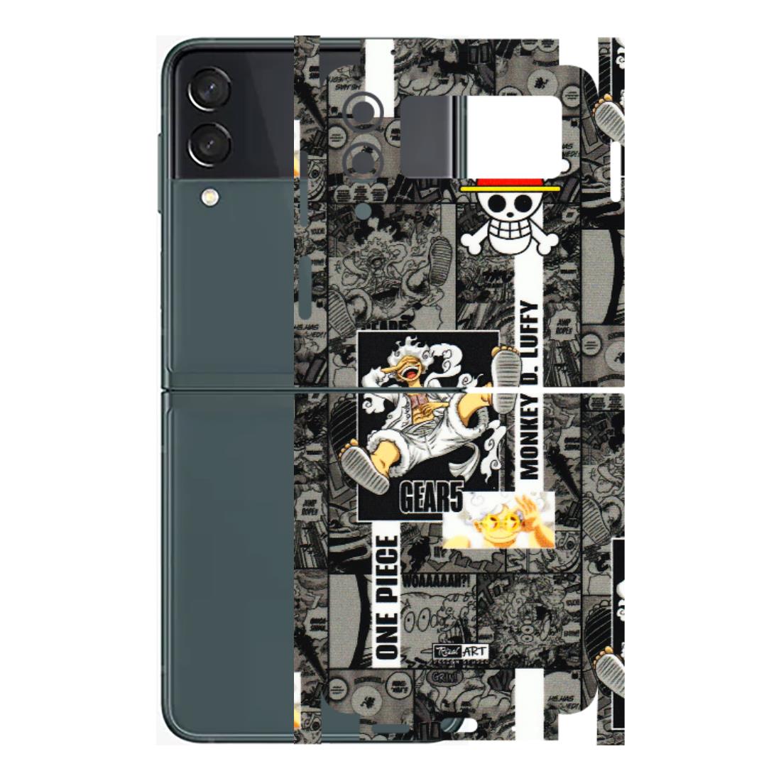 Samsung M/F/Note/Flip and C Phone Skins (All Models) - Cuffy Anime MonkeyCamic - 3D Embossed Finish (L-242) Samsung Galaxy Z Flip 3 (5G)