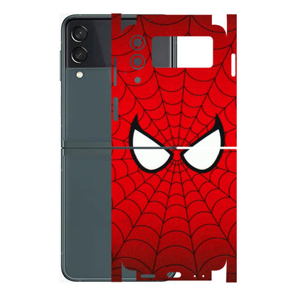 Samsung M/F/Note/Flip and C Phone Skins (All Models) - Spidey Eyes - 3D Embossed Finish (L-257) Samsung Galaxy Z Flip 3 (5G)