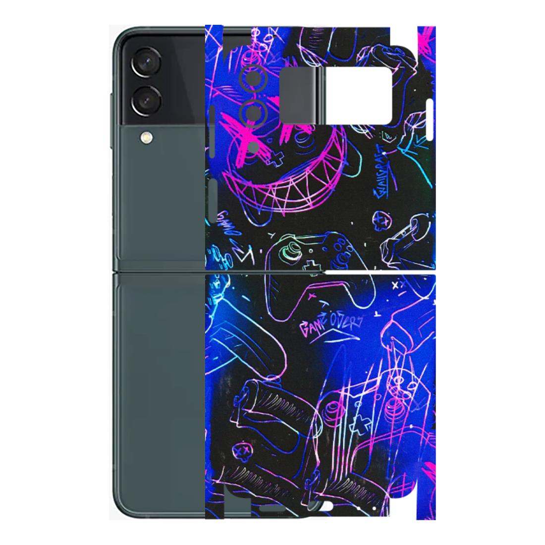 Samsung M/F/Note/Flip and C Phone Skins (All Models) - Gamers Paradise - 3D Embossed Finish (L-258) Samsung Galaxy Z Flip 3 (5G)