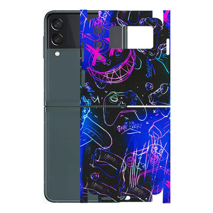 Samsung M/F/Note/Flip and C Phone Skins (All Models) - Gamers Paradise - 3D Embossed Finish (L-258) Samsung Galaxy Z Flip 3 (5G)