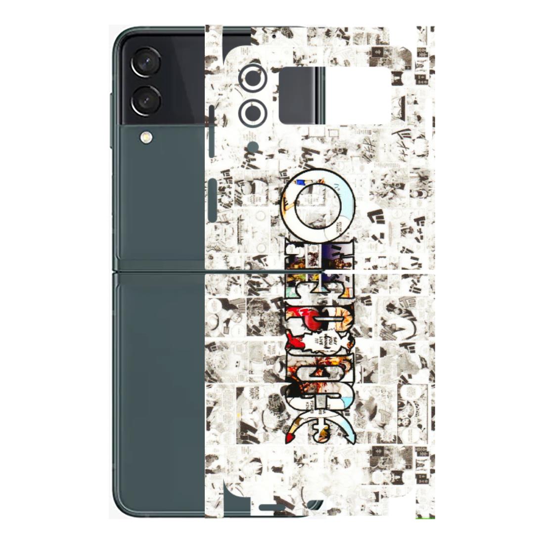 Samsung M/F/Note/Flip and C Phone Skins (All Models) - One Piece Manga - 3D Embossed Finish (L-26) Samsung Galaxy Z Flip 3 (5G)