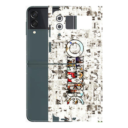 Samsung M/F/Note/Flip and C Phone Skins (All Models) - One Piece Manga - 3D Embossed Finish (L-26) Samsung Galaxy Z Flip 3 (5G)