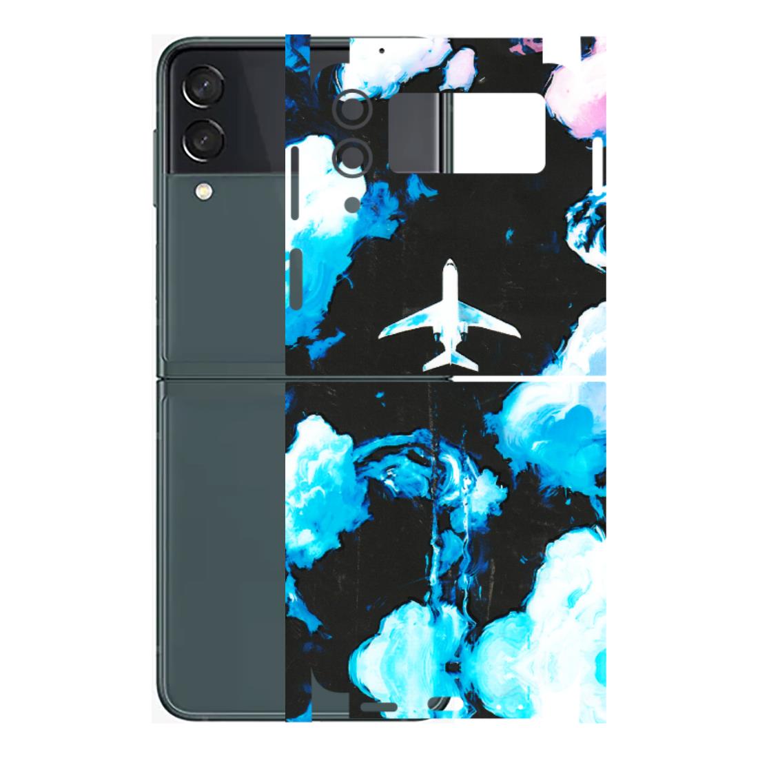 Samsung M/F/Note/Flip and C Phone Skins (All Models) - Travel In Airline - 3D Embossed Finish (L-264) Samsung Galaxy Z Flip 3 (5G)