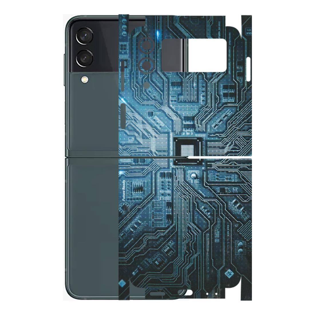 Samsung M/F/Note/Flip and C Phone Skins (All Models) - Original Circuit - 3D Embossed Finish (L-267) Samsung Galaxy Z Flip 3 (5G)
